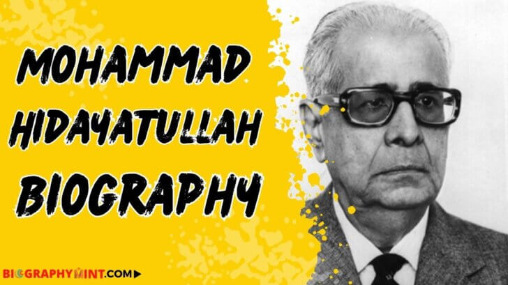 Mohammad Hidayatullah Age, Height, Family, Wife, Biography